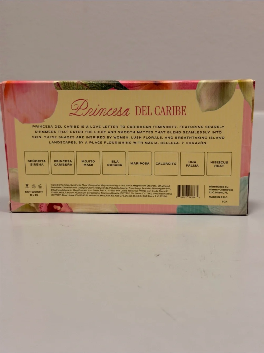 Princesa Del Caribe Pink Eyeshadow Palette